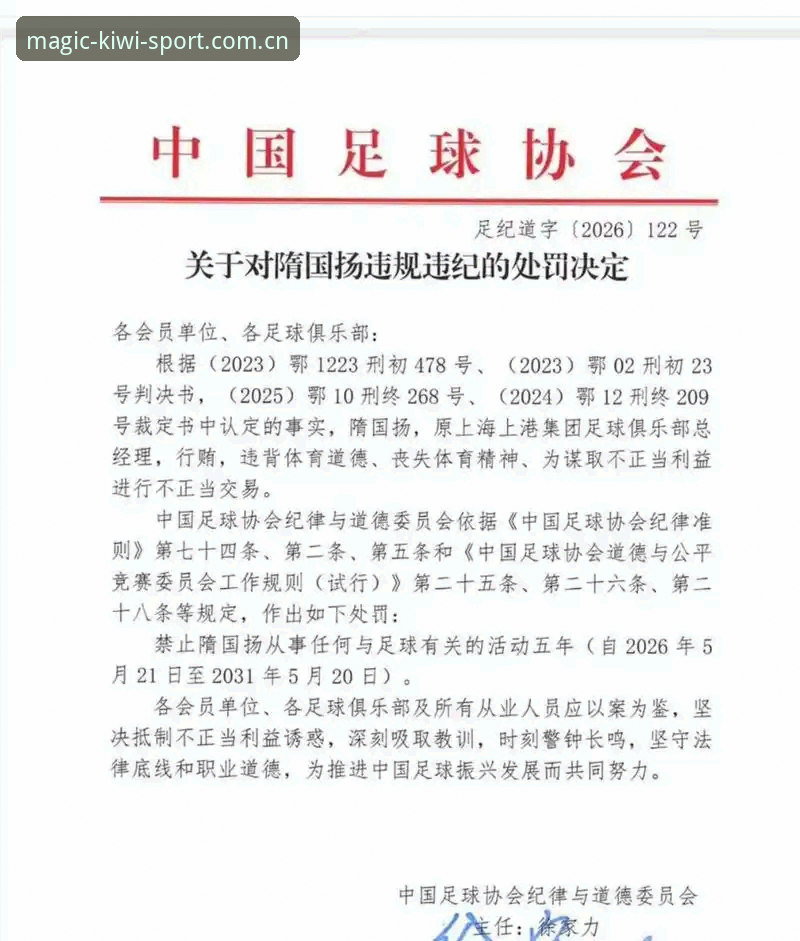 奇异果体育在线娱乐 中国足协第三批禁足名单解读教程:深度分析行业整顿背后的数据与趋势